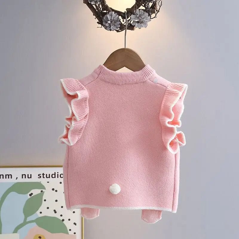 Girls Knitted Rabbit Vest