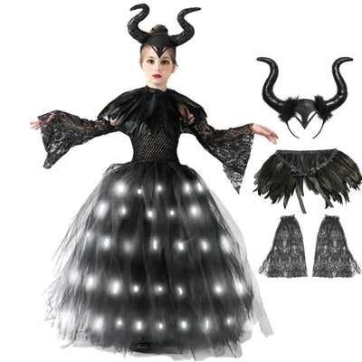 Dark Fairy Queen LED Costume