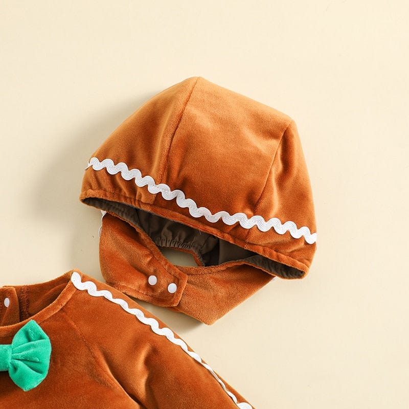 Gingerbread Man Romper and Hat Set