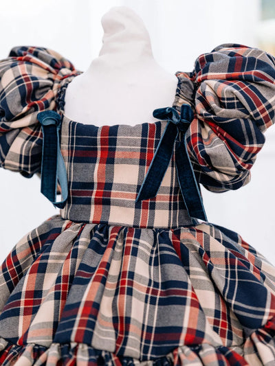 Vintage Princess Plaid Dress