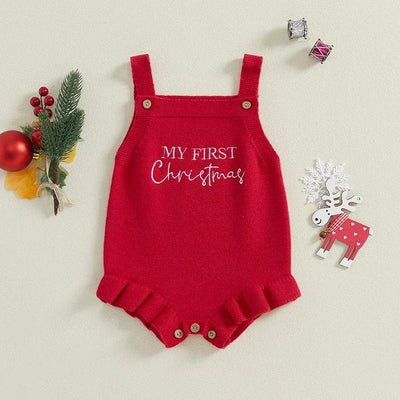 My First Christmas Baby Romper