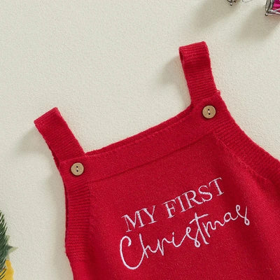 My First Christmas Baby Romper