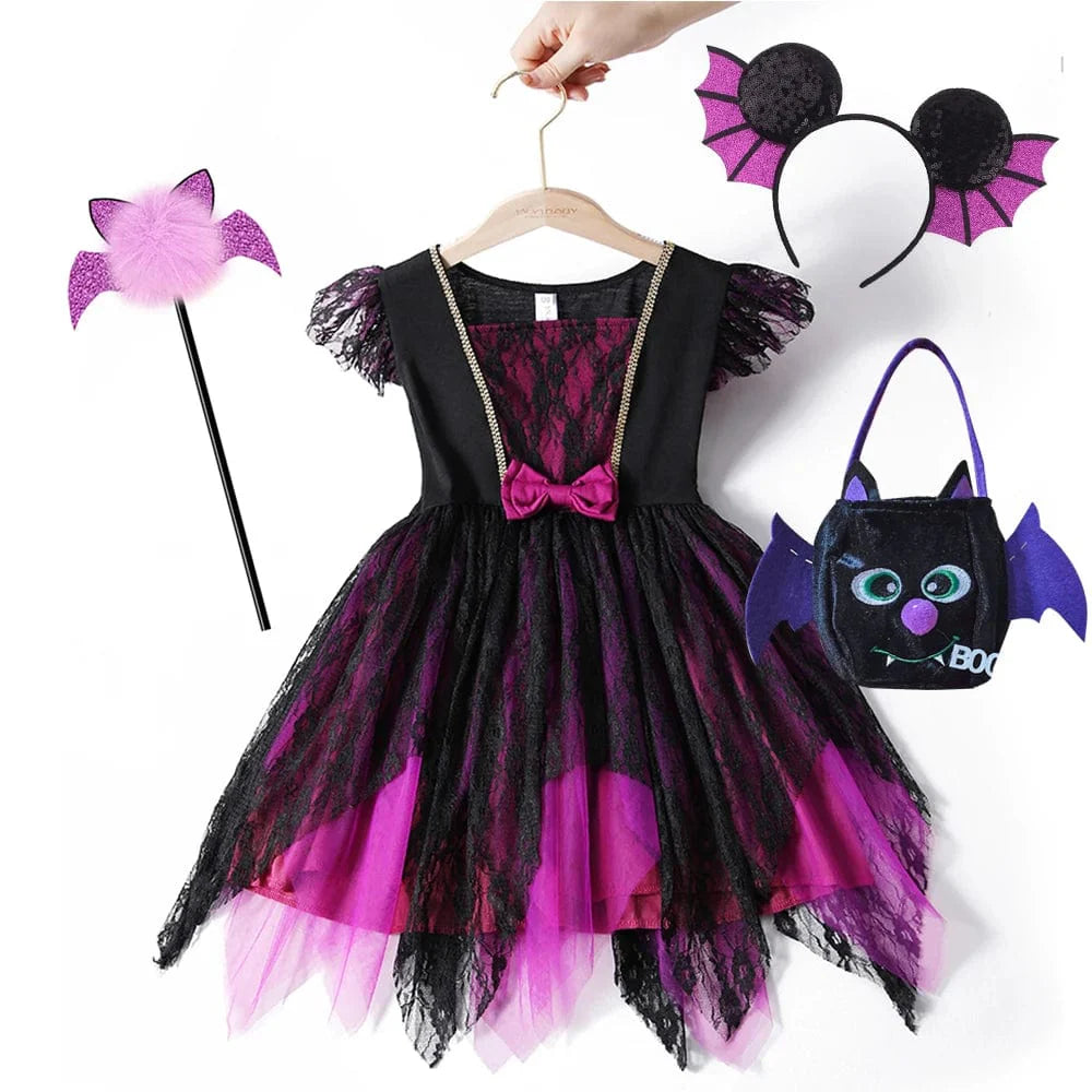 Girls Bat Costume Set