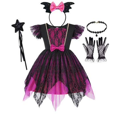 Girls Bat Costume Set