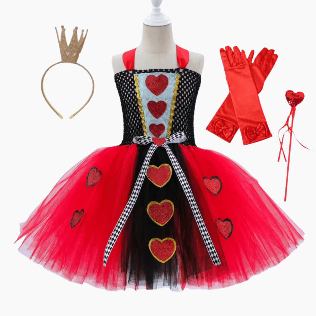 Girls Queen of Hearts Costume