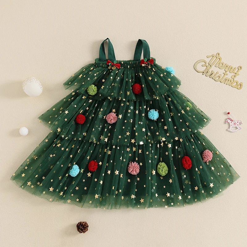 Girls Christmas Tree Dress