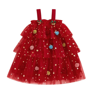 Girls Christmas Tree Dress