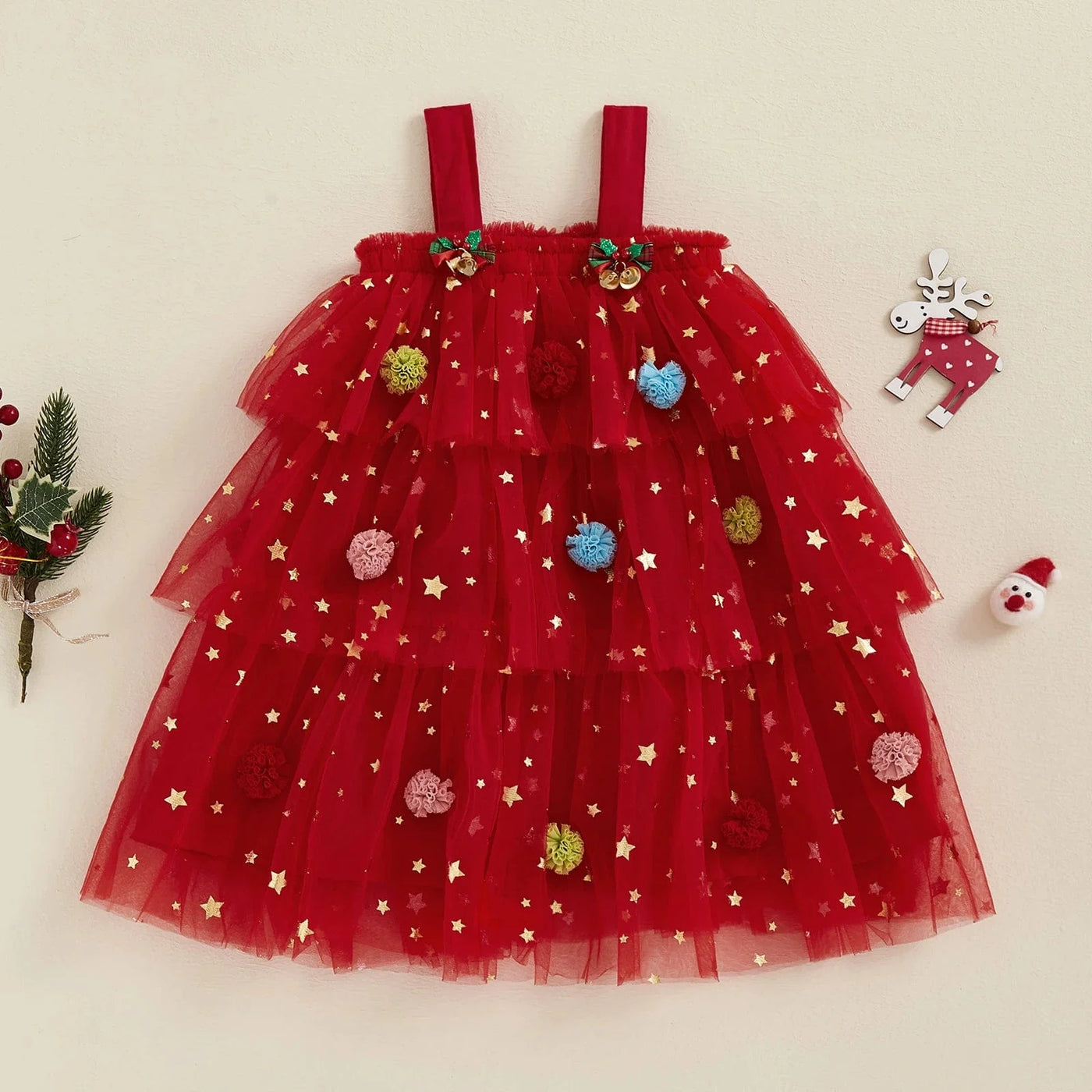 Girls Christmas Tree Dress