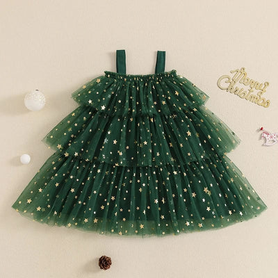 Girls Christmas Tree Dress