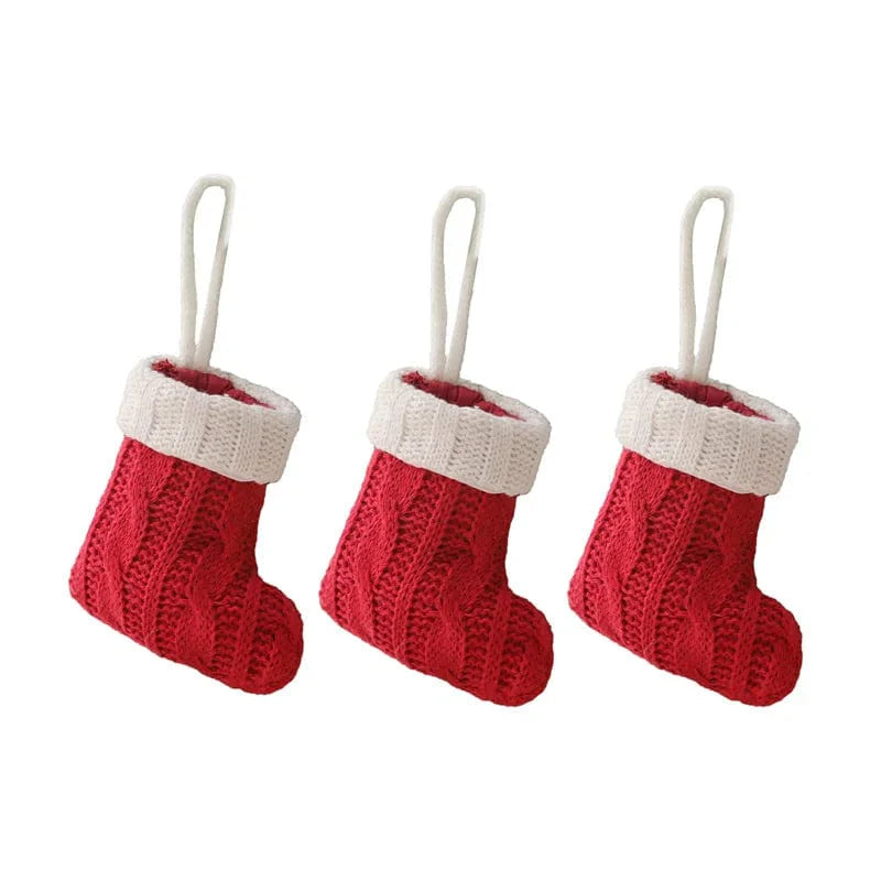 Mini Christmas Stocking Utensil Holders