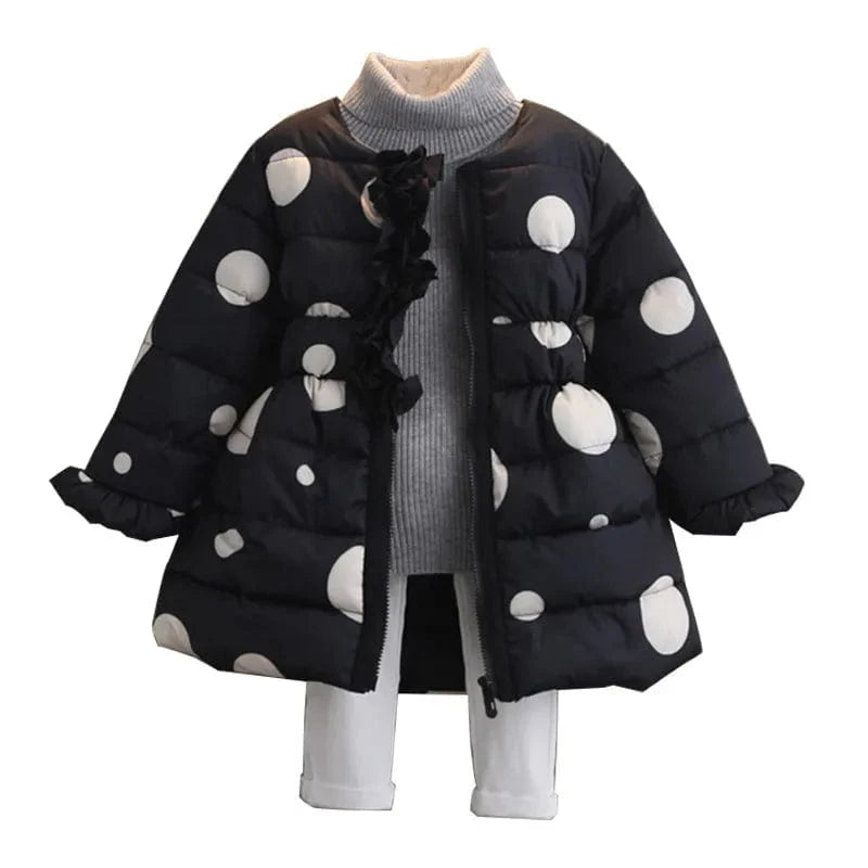 Trendy Kids Polka Dot Winter Jacket