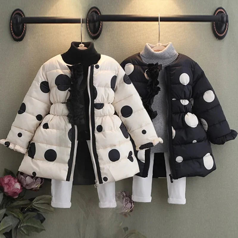 Trendy Kids Polka Dot Winter Jacket