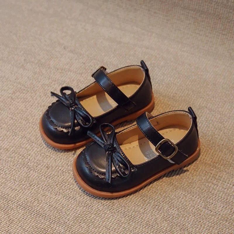 Soft Leather Bowknot Mary Jane Shoes