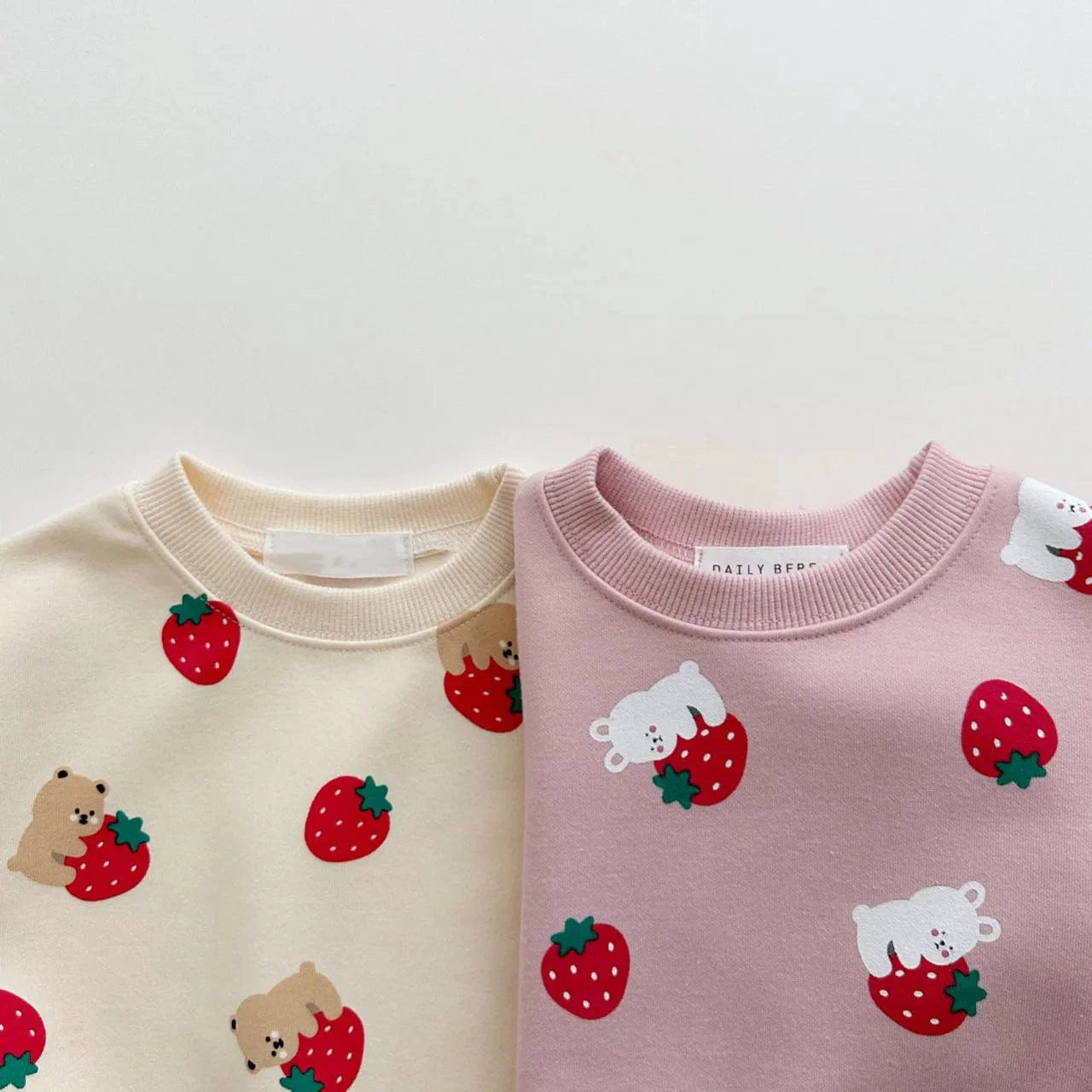 Strawberry Print Tracksuit Set