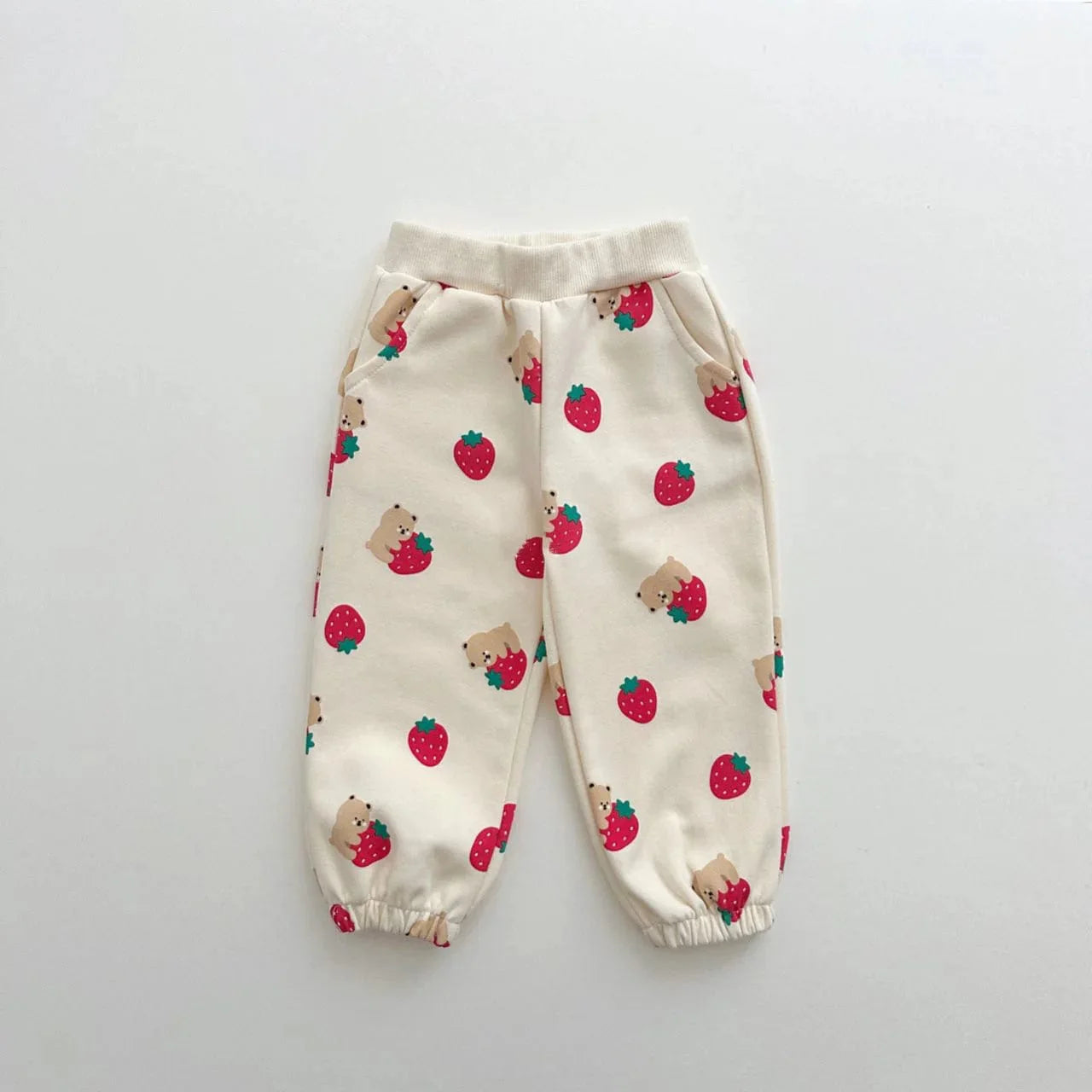 Strawberry Print Tracksuit Set