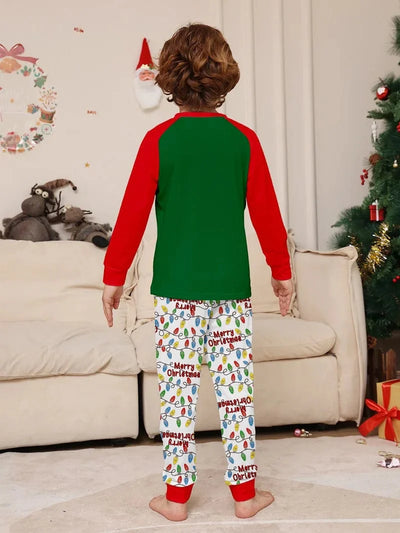 Deer Print Christmas Family Matching Pajamas Set